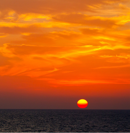 夕日の写真